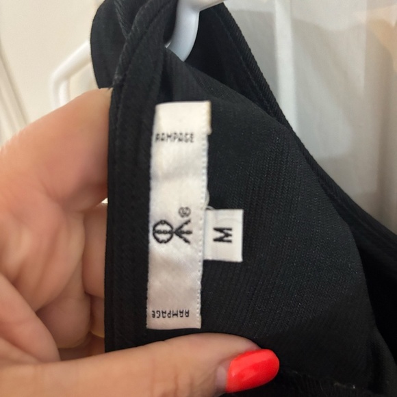 vintage y2k 90s rampage crop top with tie strings - Picture 4 of 6